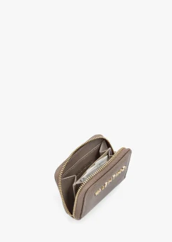 Discount VALENTINO BAGS Divina Taupe Pebbled Coin Purse