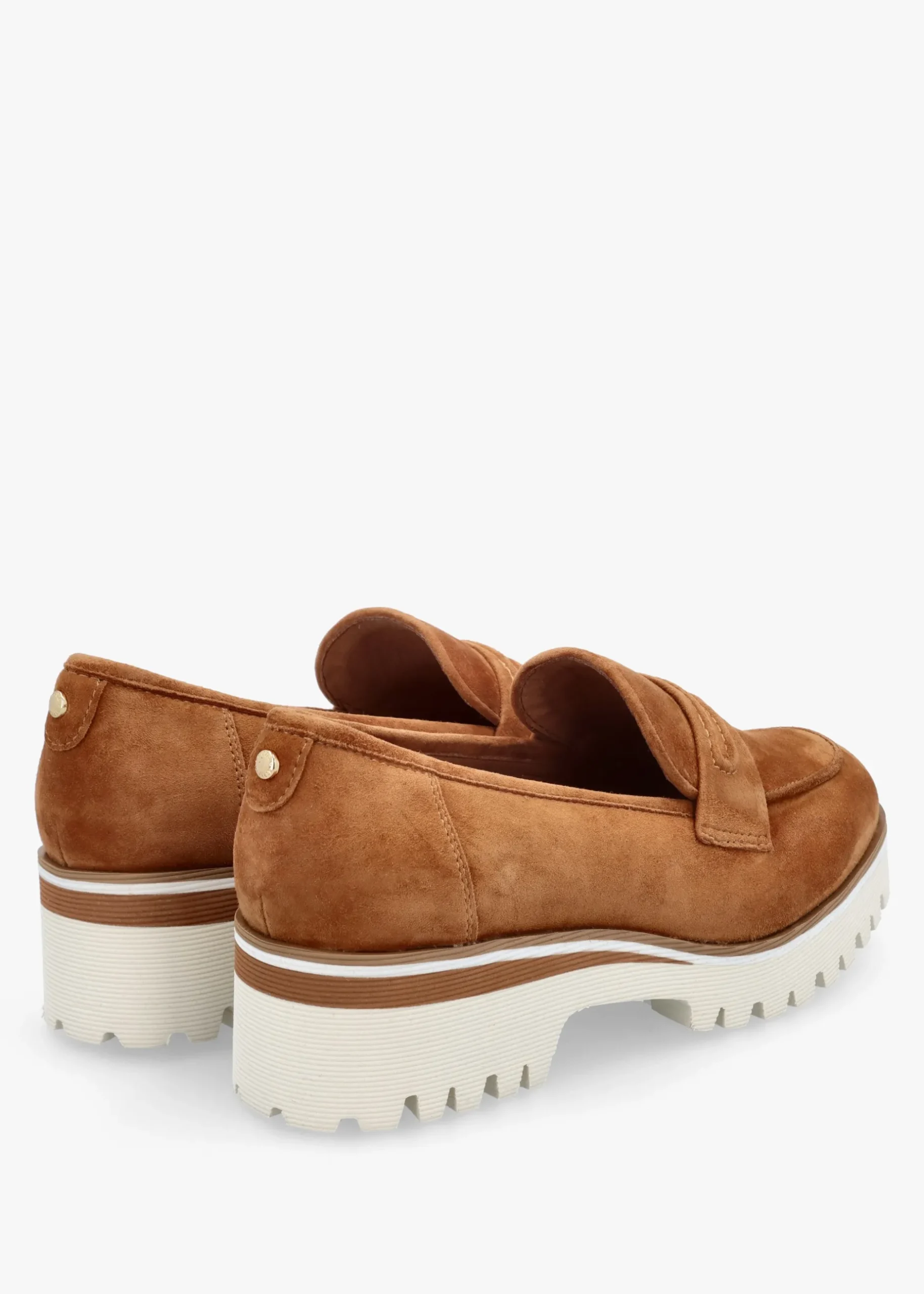 Outlet MODA IN PELLE Ebonee Tan Suede Chunky Loafers
