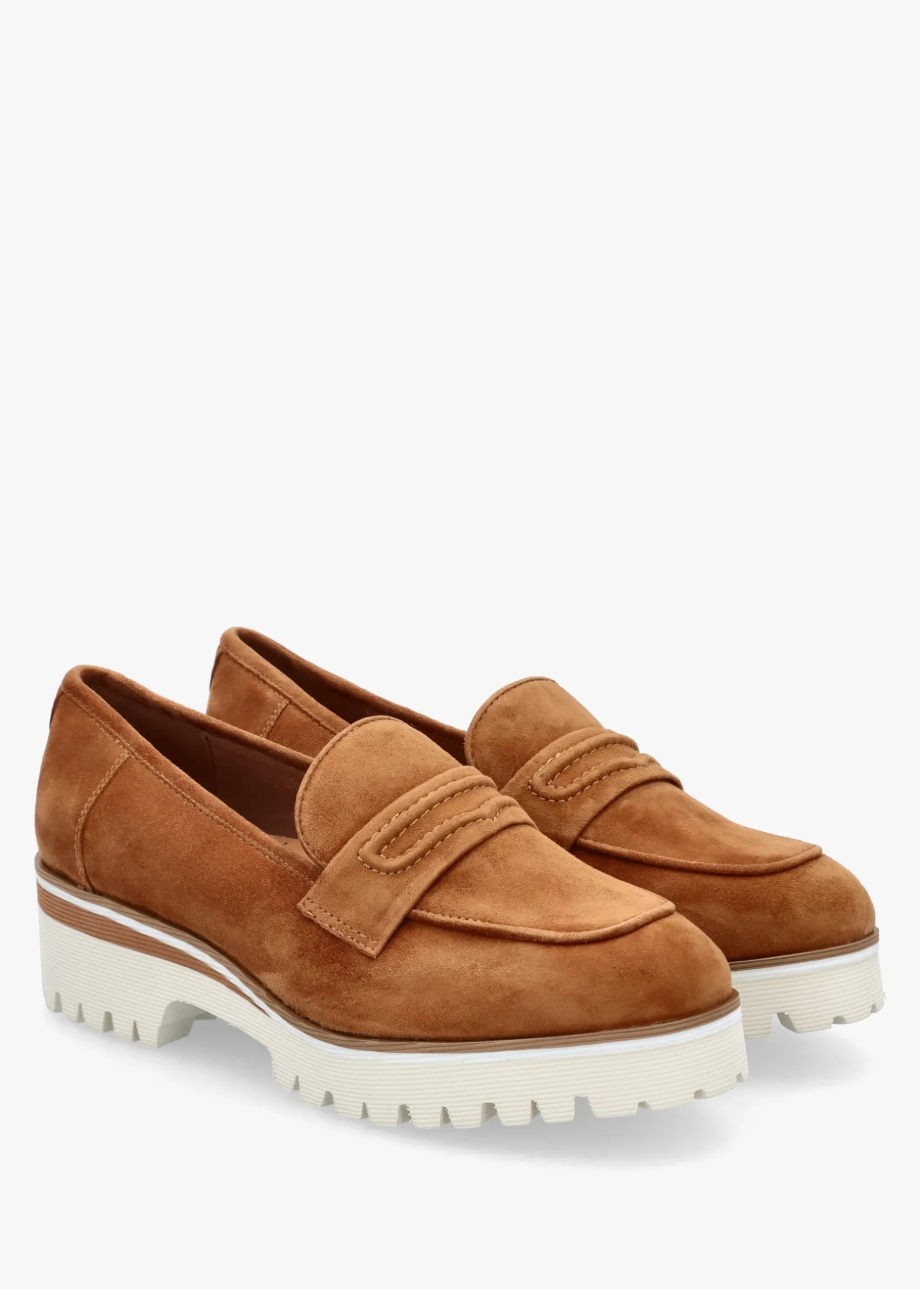 Outlet MODA IN PELLE Ebonee Tan Suede Chunky Loafers