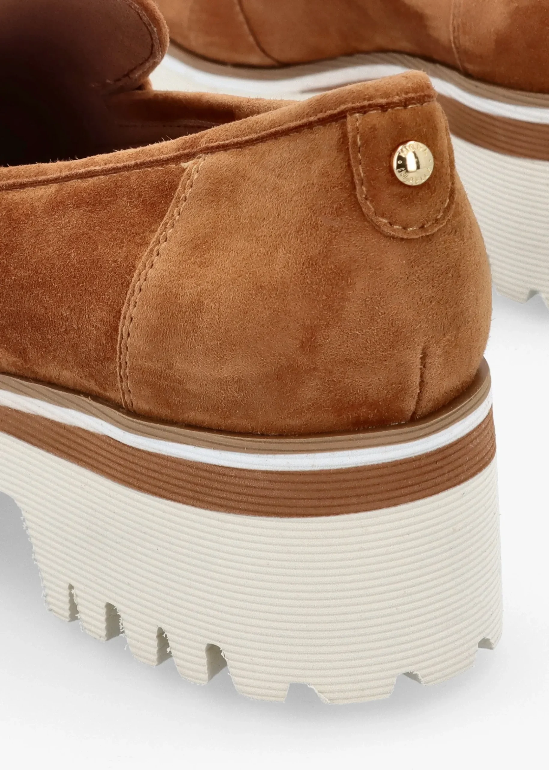 Outlet MODA IN PELLE Ebonee Tan Suede Chunky Loafers