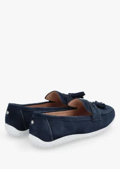 Sale MODA IN PELLE Elinia Navy Suede Tassel Loafers