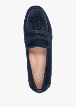 Sale MODA IN PELLE Elinia Navy Suede Tassel Loafers