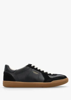 Sale COACH Ellis Black Leather & Suede Trainers