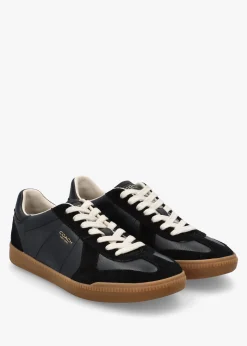 Sale COACH Ellis Black Leather & Suede Trainers