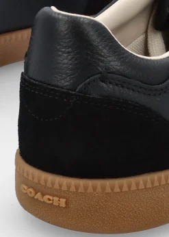 Sale COACH Ellis Black Leather & Suede Trainers