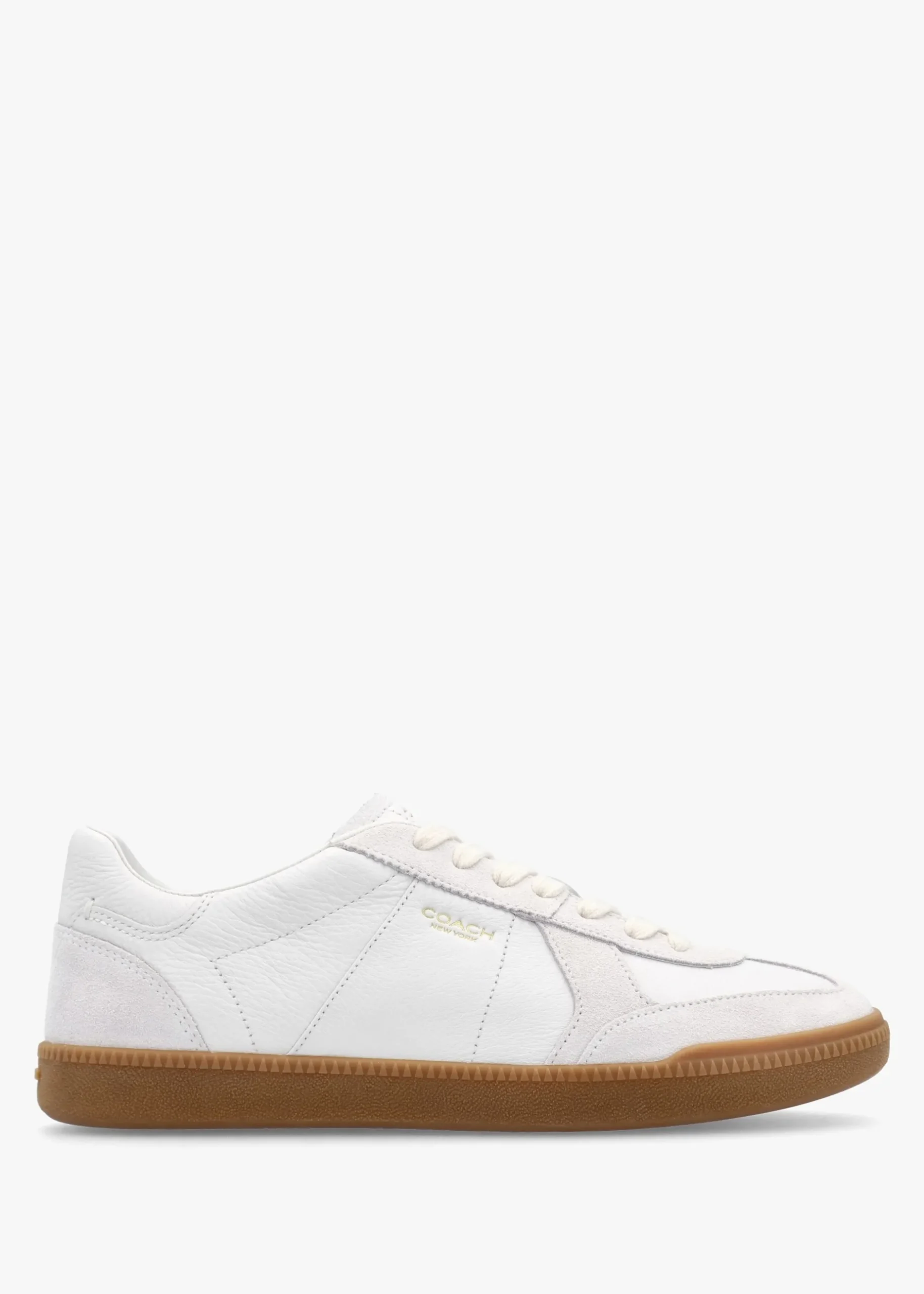 Sale COACH Ellis Optic White Leather & Suede Trainers