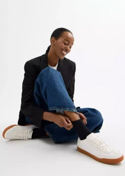 Sale COACH Ellis Optic White Leather & Suede Trainers