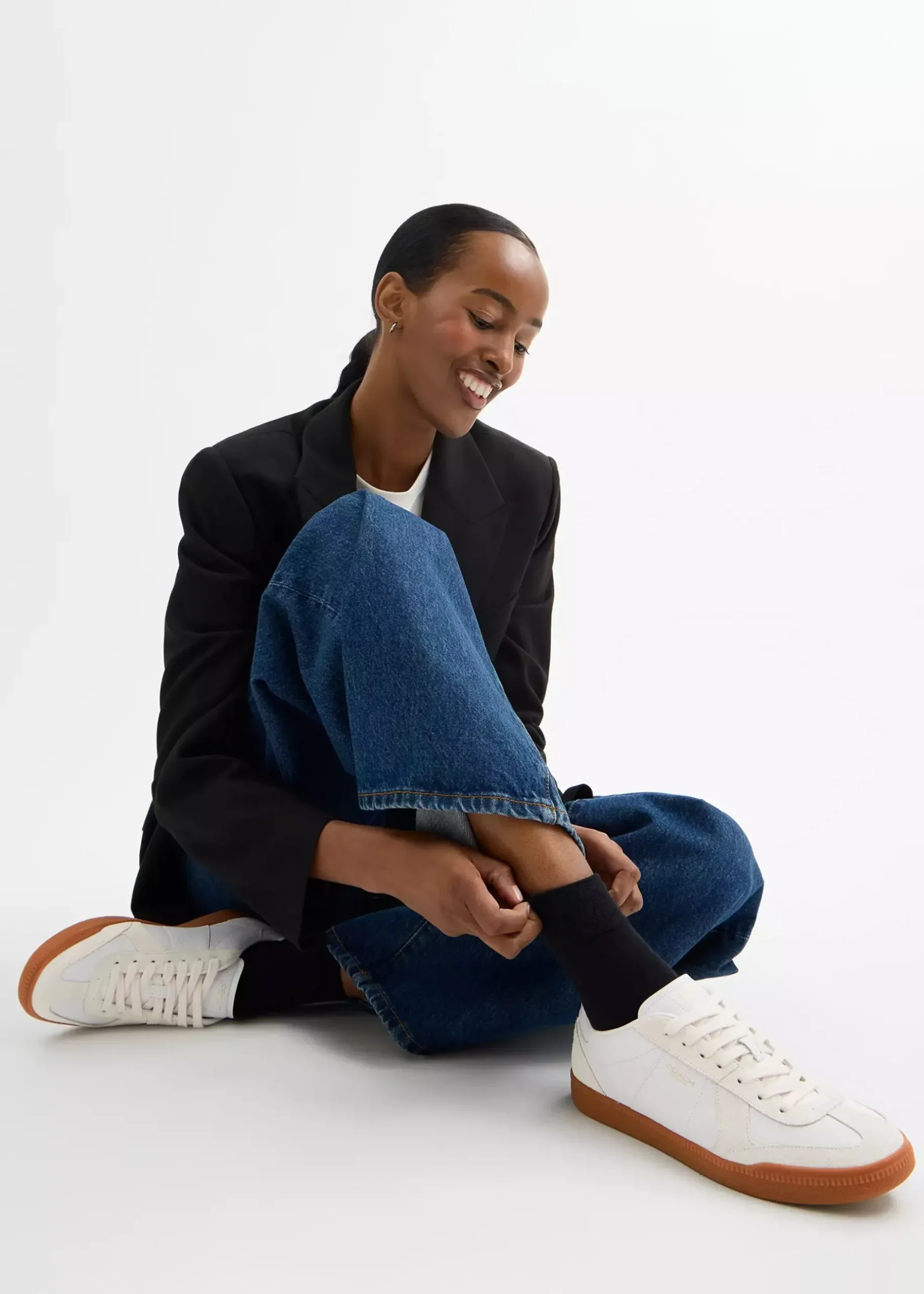 Sale COACH Ellis Optic White Leather & Suede Trainers