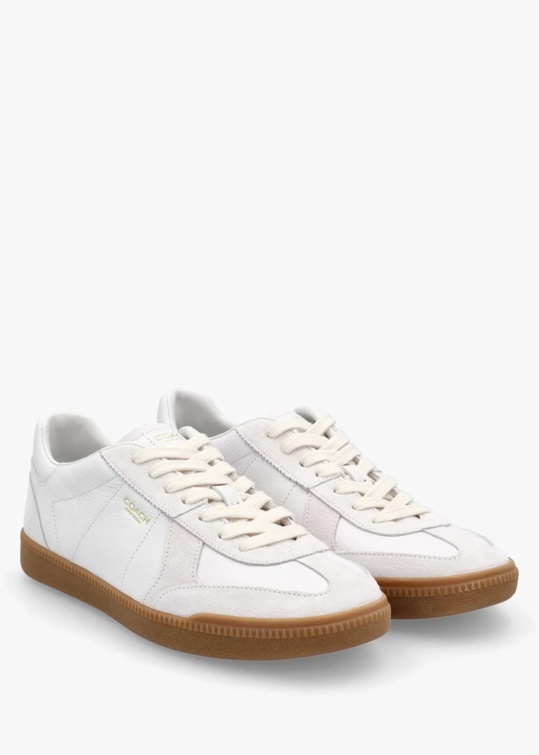 Sale COACH Ellis Optic White Leather & Suede Trainers