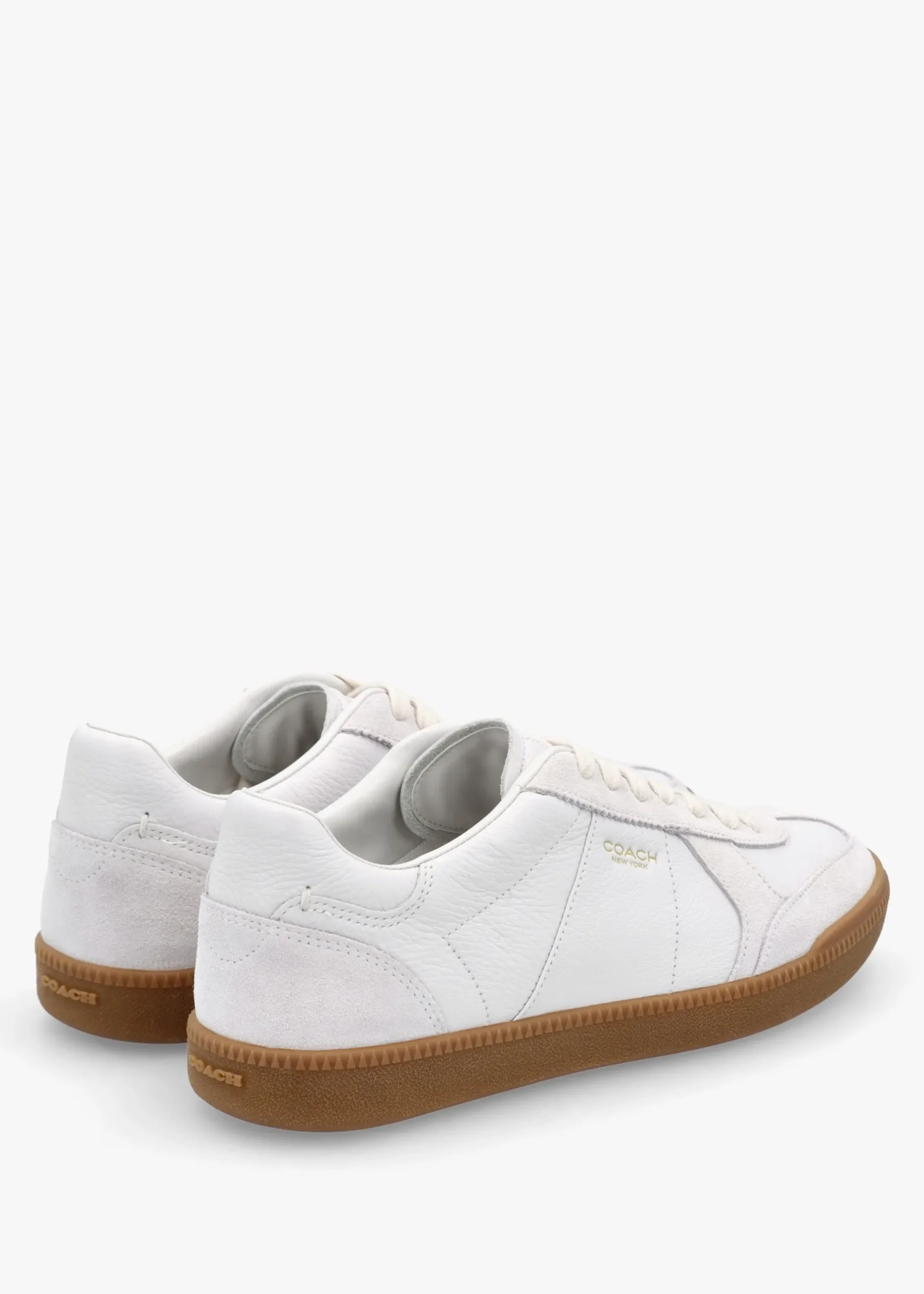 Sale COACH Ellis Optic White Leather & Suede Trainers