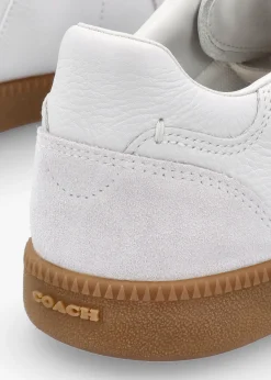 Sale COACH Ellis Optic White Leather & Suede Trainers