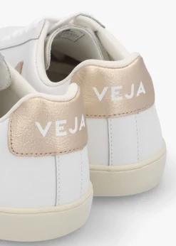 Hot VEJA Esplar Logo Leather Extra White Platine Trainers