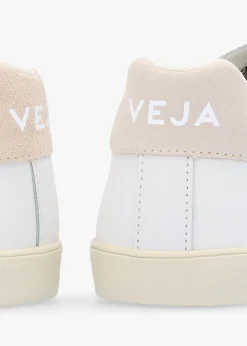 New VEJA Esplar Logo Leather Extra White Sable Trainers