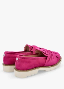 Online MODA IN PELLE Eves Pink Textile Loafers
