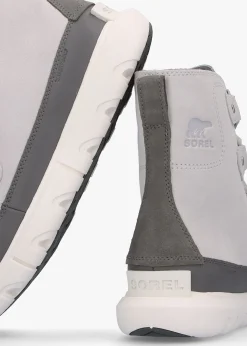 Hot SOREL Explorer Next Joan Moonstone Sea Salt Suede Ankle Boots