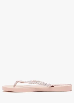 Fashion IPANEMA Exuberance Chrome Rose Gold Flip Flops