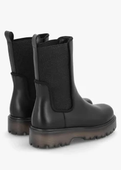 Best DANIEL Ezzie Black Leather Tall Chelsea Boots