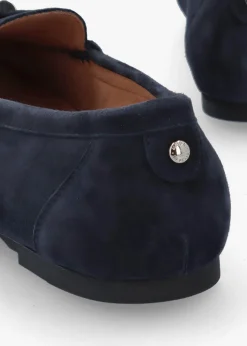 New MODA IN PELLE Famina Navy Suede Tassel Loafers