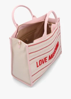 Best LOVE MOSCHINO Flower Cipria Tote Bag