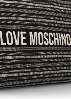 Fashion LOVE MOSCHINO Flower Nero Tote Bag
