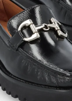 Best DANIEL Garrera Black Patent Leather Chunky Loafers