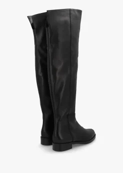 Best DANIEL Giselle Black Leather Over The Knee Boots