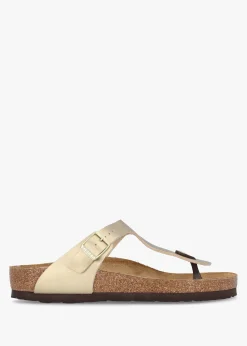 Online BIRKENSTOCK Gizeh Gold Birko-Flor Sandals