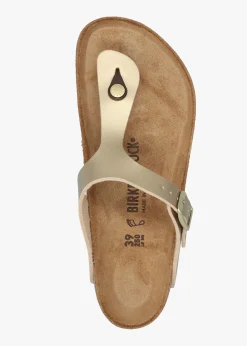 Online BIRKENSTOCK Gizeh Gold Birko-Flor Sandals
