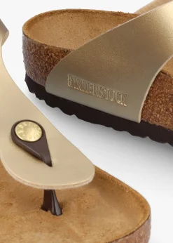 Online BIRKENSTOCK Gizeh Gold Birko-Flor Sandals