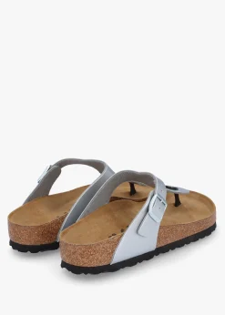 Hot BIRKENSTOCK Gizeh Silver Birko-Flor Sandals