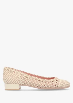 Outlet PRETTY BALLERINAS Gretschen Multicoloured Woven Leather Ballerina Pumps
