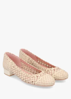 Outlet PRETTY BALLERINAS Gretschen Multicoloured Woven Leather Ballerina Pumps