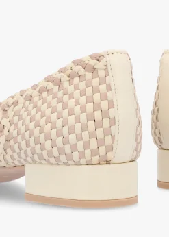 Outlet PRETTY BALLERINAS Gretschen Multicoloured Woven Leather Ballerina Pumps