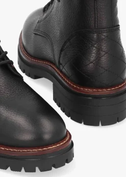 Discount BARBOUR Heidi Black Pebbled Leather Camando Ankle Boots