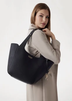 Discount GUESS Helina Black Tote Bag