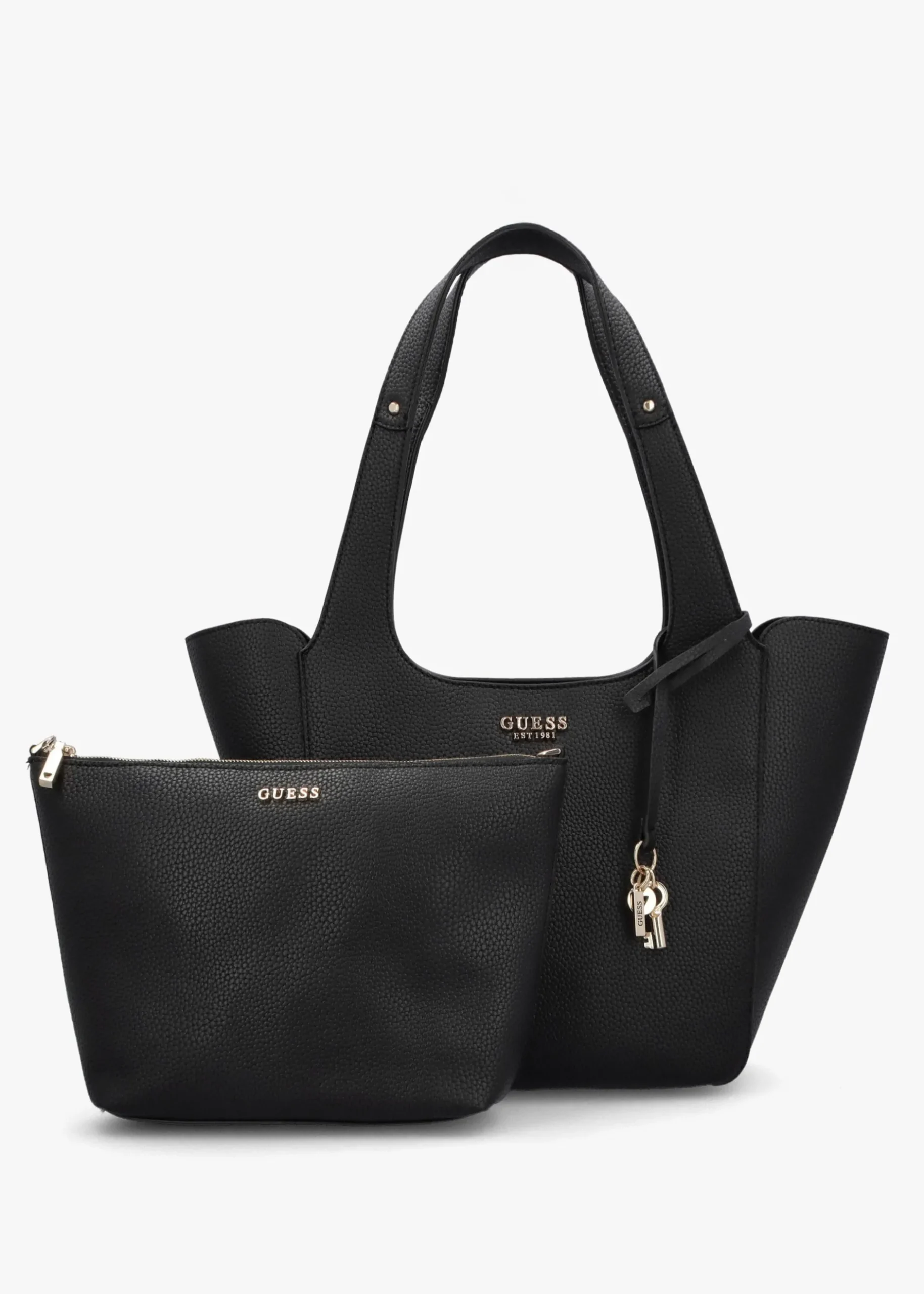 Discount GUESS Helina Black Tote Bag