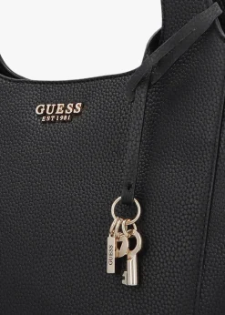 Discount GUESS Helina Black Tote Bag