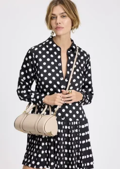 Best KATE SPADE Icon Milk Glass Leather Barrel Cross-Body Bag