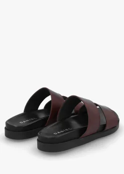 Sale DANIEL Imogen Brown Leather Two Band Mules