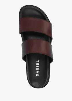 Sale DANIEL Imogen Brown Leather Two Band Mules