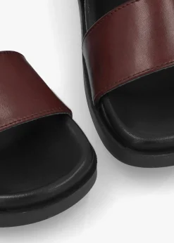 Sale DANIEL Imogen Brown Leather Two Band Mules