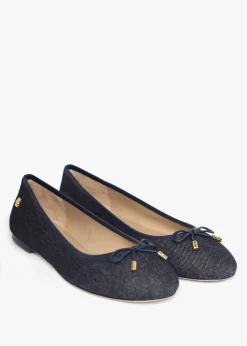 Fashion LAUREN RALPH LAUREN Jayna Blue Denim Ballet Pumps
