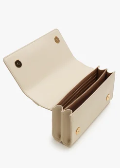 Discount LOVE MOSCHINO Jewel Flapover Avorio Shoulder Bag