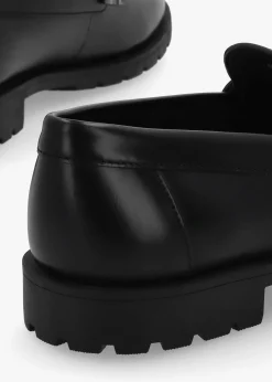 Online COACH Jocelyn Black Leather Loafers