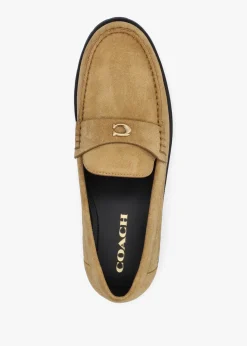 Hot COACH Jocelyn Lion Suede Loafers