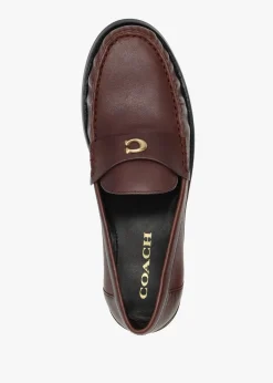 Outlet COACH Jolene Maple Leather Loafers