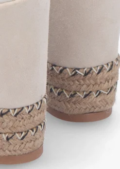 Discount DANIEL Josie Beige Suede Espadrille Wedge Sandals