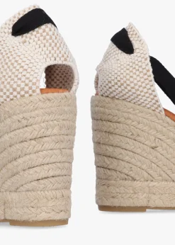 Sale DANIEL Kendall Beige Leather Toe Cap Wedge Espadrilles