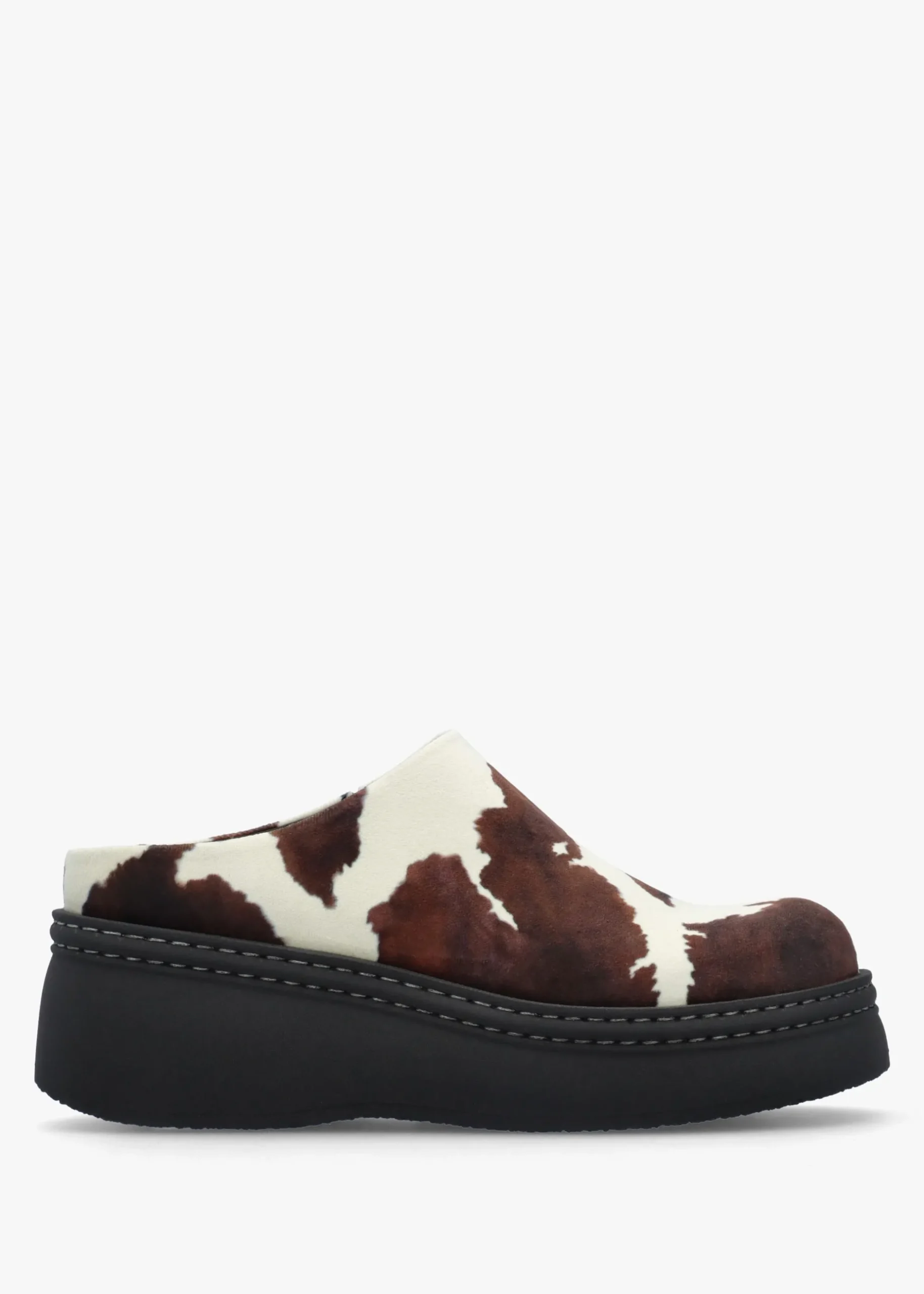 Online MIISTA Kristi Cow Print Closed Toe Mules