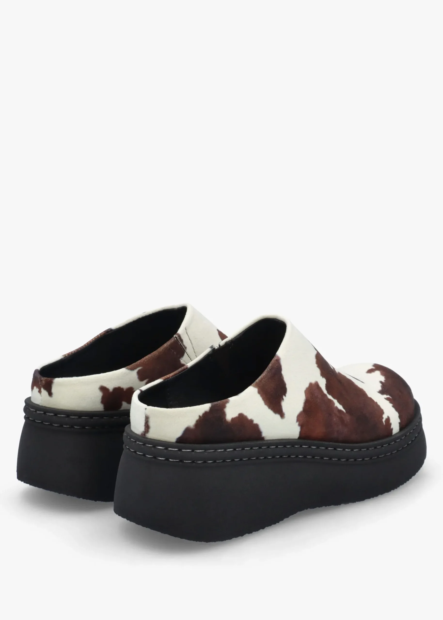 Online MIISTA Kristi Cow Print Closed Toe Mules